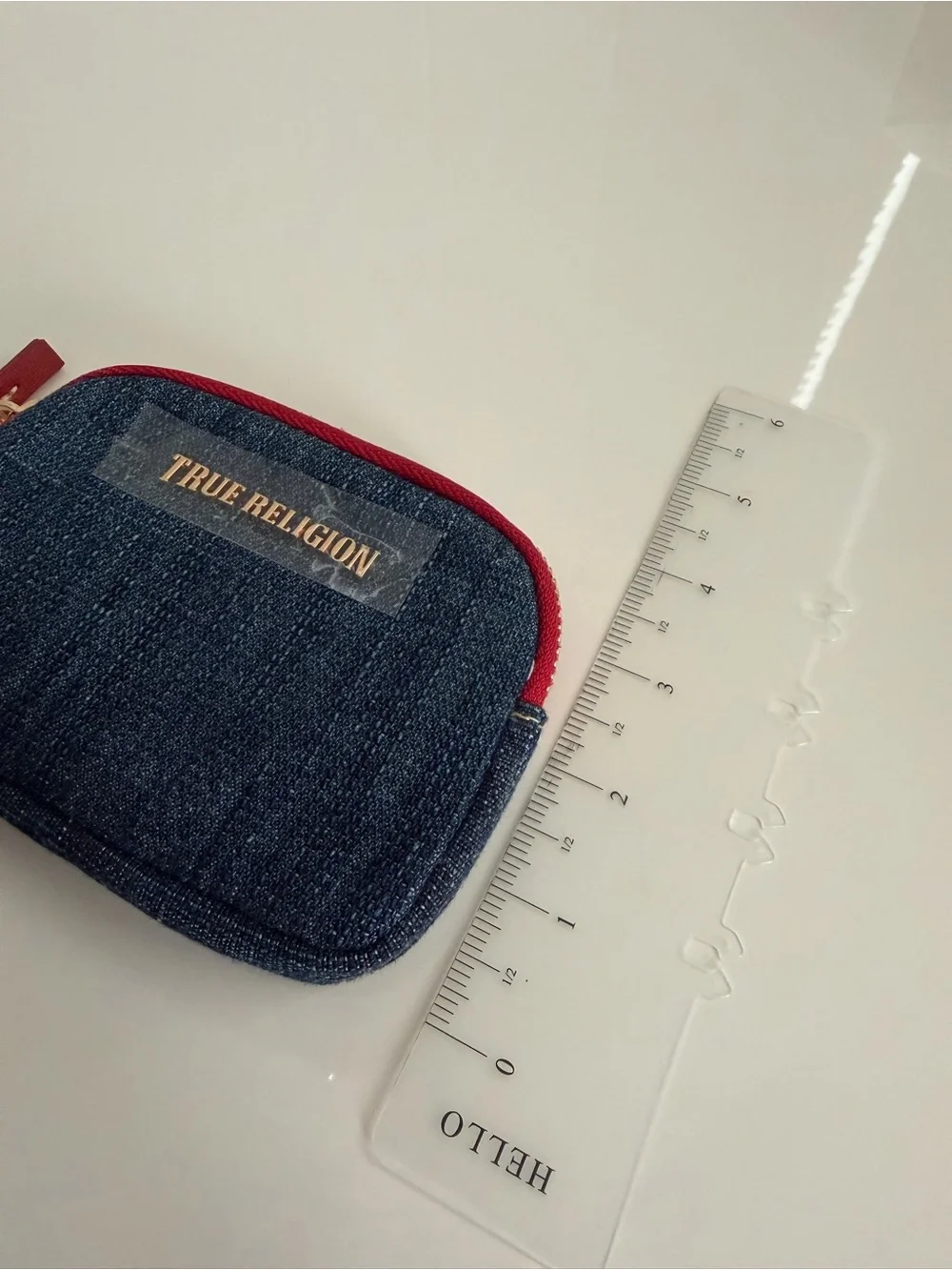 True Religion Denim Wristlet Wallet